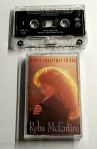 HOLIDAY REBA MCENTIRE MERRY CHRISTMAS TO YOU CASSETTE TAPE EXCELLENT - Picture 1 of 2