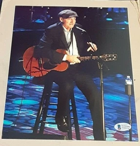 JAMES TAYLOR GRAMMY AWARD ROCK MUSIC SIGNED AUTOGRAPHED 8X10 PHOTO BAS #AA23292 - Picture 1 of 2