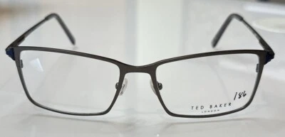 Marco de gafas TED BAKER B342 Gunmetal para hombre rectangular borde completo 55-18-140 mm Foto 1 de 3