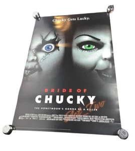 Vintage 90’s Horror Classic Bride of Chucky Original Video Store 24”x36” Poster - Bild 1 von 3