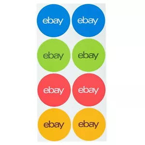 3” eBay Sticker – Red, Blue, Green and Yellow - Picture 1 of 3