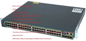 Cisco Catalyst 2960-S Series PoE+WS-C2960S-48LPS-L 48 port network switch 2960 $ - Picture 1 of 1