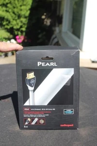 NEW! Audioquest Pearl HDMI 4k Ultra High Definition Cable 5 Meters 5m - 16 Feet - Picture 1 of 4