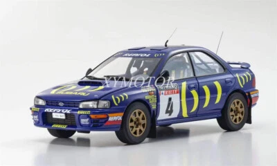 Kyosho 1:18 Subaru Impreza 4# 1994 RAC Diecast Model Car Gifts Display 08962A - Image 1 of 4