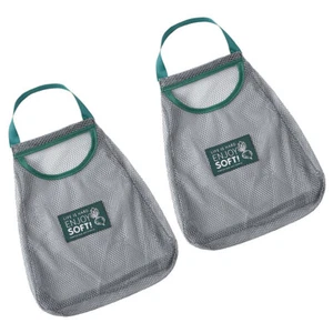 2PCS Potato and Onion Storage Fruit Mesh Pouches Reusable Bag Vegetable Hanging - Picture 1 of 12