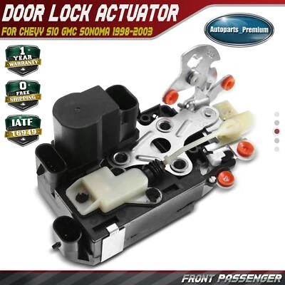 1x Door Lock Actuator Front Right for Chevrolet S10 GMC Sonoma 1998-2003 Pickup - Image 1 of 4