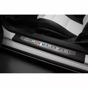 2016-2024 Chevrolet Camaro Coupe Illuminated Door Sill Plates 84127637 OEM GM - Picture 1 of 4