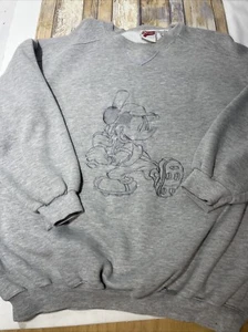 Vintage Disney Micky Mouse Athletic Baseball Pullover Sweatshirt Gr. M - Bild 1 von 8