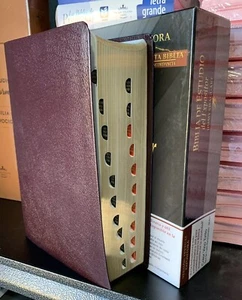 Biblia De Estudio del Expositor Jimmy Swaggart tapa cuero con indice - Picture 1 of 9