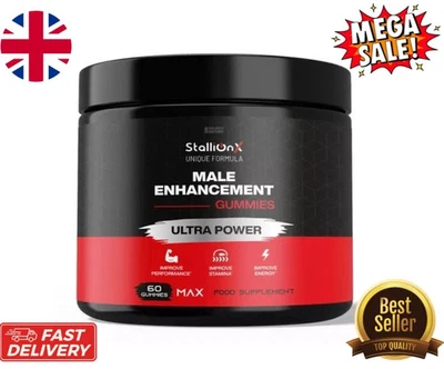 Stallion X , 60 Gummies, Supports performance, Max Serving , Boost Stamina