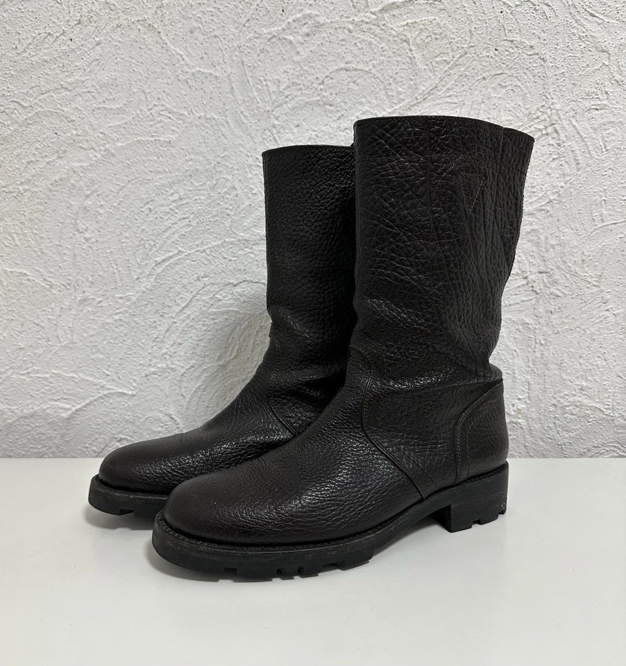 Botas de Cuero Jil Sander Ajuste Estrecho Hechas en España Talla 40 (Plantilla 26 cm) Foto 1 de 4