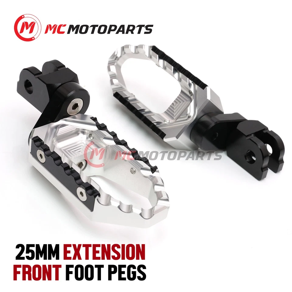 For Kawasaki Versys 650 KLE 2015-2020 1inch Front Lowering Wide Rider Foot Pegs - Image 1 of 4