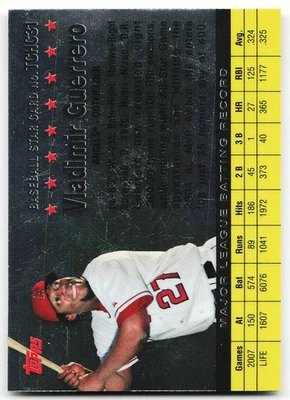 🔥 2008 Topps Chrome #TCHC31 Vladimir Guerrero Trading Card History - Image 1 of 2