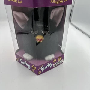 Furby Tiger Electronics, Modelo 70-800 Negro con Ojos Marrones 1998 De Colección Nuevo - Imagen 1 de 6