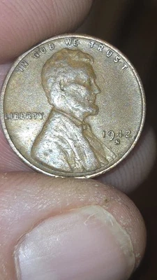 1942-S Lincoln Wheat Cent Brown and Circulated - Image 1 of 2