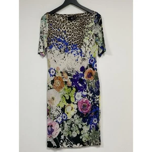 Vestido Roberto Cavalli Just Cavalli multicolor estampado animal floral talla 42 (L) - Imagen 1 de 12