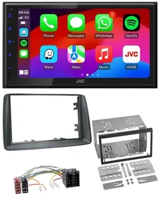 JVC Bluetooth USB MP3 2DIN DAB Autoradio für Fiat Panda 2003-2012 grau - Bild 1 von 10