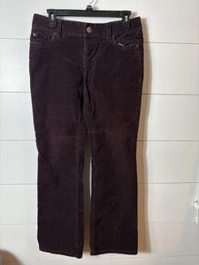 J Crew Cordhose Damen 4S lila gerades Bein Stretch klassisch Herbst Vintage - Bild 1 von 9