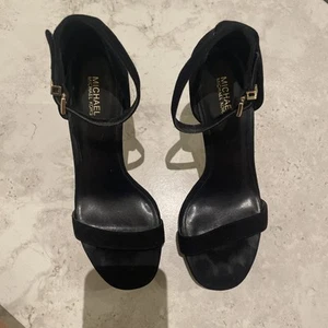 Michael Kors Jordyn nero scamosciato donna tacco taglia 7 - Foto 1 di 7
