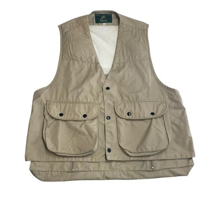 Orvis Shooting Hunting Vest Men's L Shell Game Pockets Brown Tan Jacket - Image 1 of 4