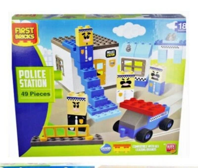 First Bricks Police Station 49 Blocks 18month+ Compatible Leading Brands L E G O - Image 1 of 4
