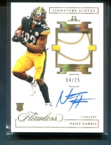 Patch Guanti 2021 Panini Impeccabile Najee Harris Gold Rookie Firmati Auto 04/25 - Foto 1 di 2