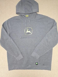 Men's Gray JOHN DEERE Pullover Hoodie Size XL - Picture 1 of 5