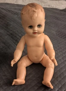 Vintage Allied Eastern AE 376 73 Drink & Wet Baby Doll 15" Eyes Close - Picture 1 of 20