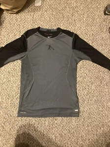 Nike Pro Combat Shirt MENS Small Ken Griffey Jr Swingman Black/Gray MLB Fitted - Picture 1 of 5