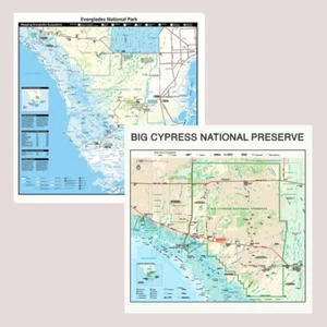 Florida National Park Bandanna 2-Pack Bundle Everglades Big Cypress Map Nature - Picture 1 of 3