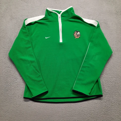 Nike Fighting Sioux North Dakota UND Jacket Pullover Youth Size XL Green Hockey Cover