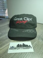 New! Kasey Kahne Jason Leffler Autographed Hat Cap Great Clips #38 Adjustable