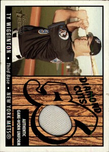 2003 (METS) Bowman Heritage Diamond Cuts Relics #TW Ty Wigginton Uni Jsy