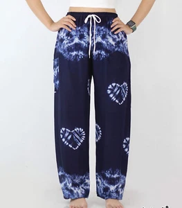 New Ladies Harem Pants Baggy Bohemian Boho Hippie Aladdin Yoga Genie Trousers DS - Picture 1 of 4