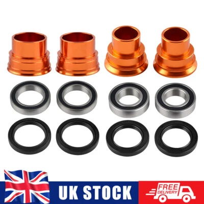 Front Rear Wheel Spacers Seals Bearings For KTM 125 250-530 SX SXF XCF 2003-2012 - Image 1 of 4