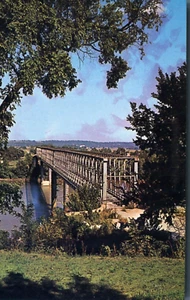 Old Bridge Ft Leavenworth Kansas Postcard - Picture 1 of 2