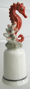 KLIMA Dé à coudre Thimble - HIPPOCAMPE ROUGE SEAHORSE - Imagen 1 de 3