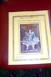 VINTAGE DOLL DRESS PATTERN • By Sylvia 1991 - Picture 1 of 6