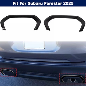 Glossy Black Rear Bumper Fog Light Eyebrow Cover Trim For Subaru Forester 2025 - Picture 1 of 11