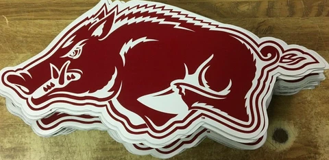 (50) ARKANSAS RAZORBACKS LARGE CAR MAGNETS Cover