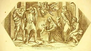 Die Geburt Jesus Marie Nativite Nativity Der Bibel Nic -käppchen 1649 Raphael - Bild 1 von 4