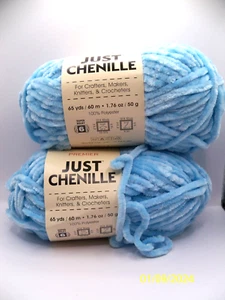 LOTTO 2 filati Premier Just ciniglia filati super ingombranti lotto 2078 azzurro - Foto 1 di 5