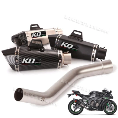 Sistema de escape silenciador escape para motocicleta Kawasaki Ninja ZX10R 2008-2020 Foto 1 de 4