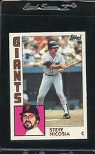 1984 TOPPS TIFFANY #98 STEVE NICOSIA SAN FRANCISCO GIANTS 