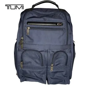 TUMI Alpha Compact Laptop Brief Pack Backpack Navy Ballistic Nylon - Picture 1 of 10