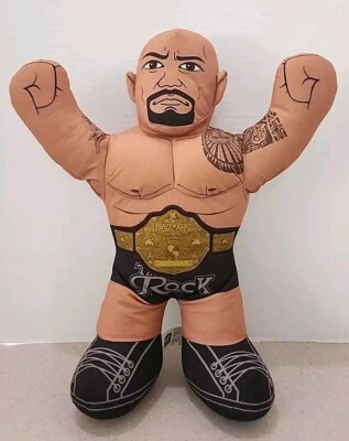 Figura de peluche Mattel WWE THE ROCK 2012 Talking Wrestling Brawlin Buddies 17" Foto 1 de 3