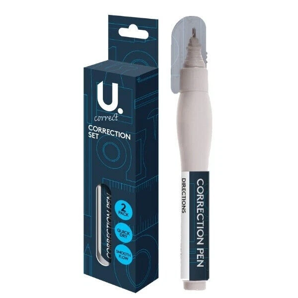 MARTELLO U.Correct Pack of 2 Correction Fluid Pens.