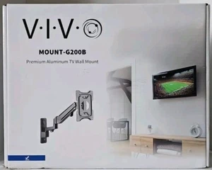 VIVO Premium Aluminum Single TV Wall Mount Adjustable Arm for Screens up to 43". - Picture 1 of 3