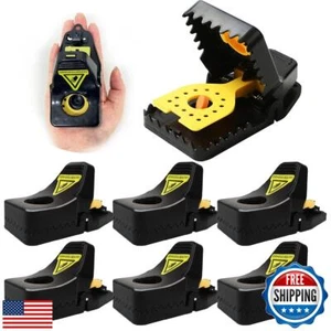6 Pack Mouse Traps, Small Mice Trap Indoor Quick Effective Mousetrap Catcher, - Picture 1 of 5