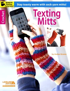 Texting Mitts Crochet Book by Leisure Arts - Picture 1 of 9